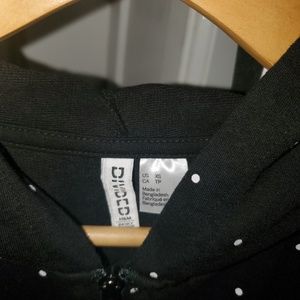 H&M Tops - H&M Divided Polka Dot Zip up Hoodie Size XS NEW H&M Tops - H&M Divided Polka Dot Zip up Hoodie Size XS NEW